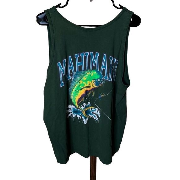 VTG Mahi-mahi Pop Graphic Fishing Tank Top USA XL - Picture 1 of 5